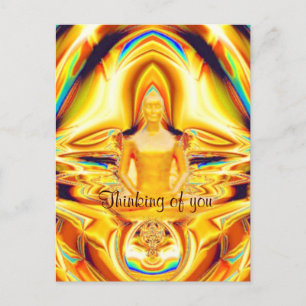 Cartão Postal Aura, força e Meditação_