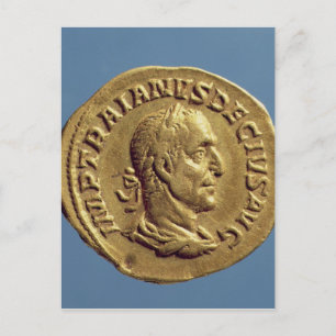 Cartão Postal Aureus de Trajan Decius