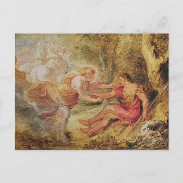 Cartão Postal Aurora Abduzindo Cephalus, 1636 (Frente)