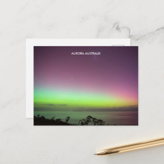 Cartão Postal Aurora Australis - Southern Lights Australia