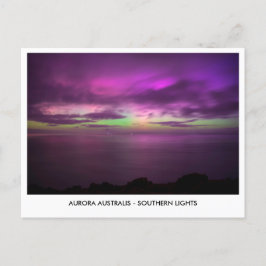 Cartão Postal Aurora Australis - Southern Lights Night Sky