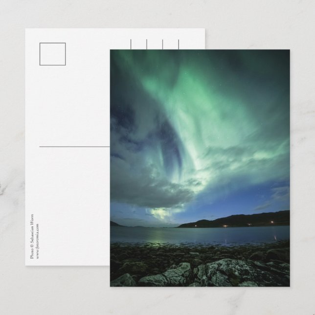 Cartão Postal Aurora Boreal (Frente/Verso)