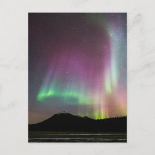 Cartão Postal Aurora Boreal Cordilheira Brooks, Alasca
