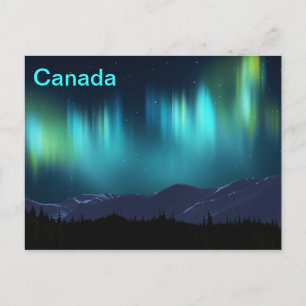 Cartão Postal Aurora Borealis