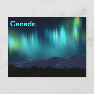 Cartão Postal Aurora Borealis