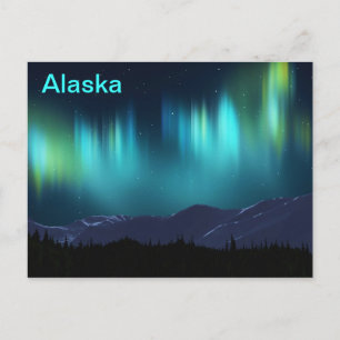 Cartão Postal Aurora Borealis