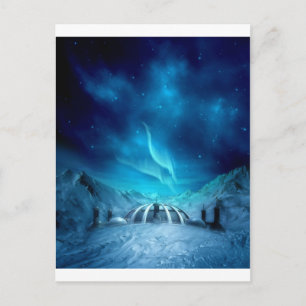 Cartão Postal Aurora Borealis