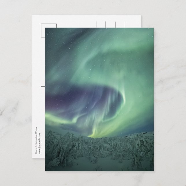Cartão Postal Aurora Borealis (Frente/Verso)