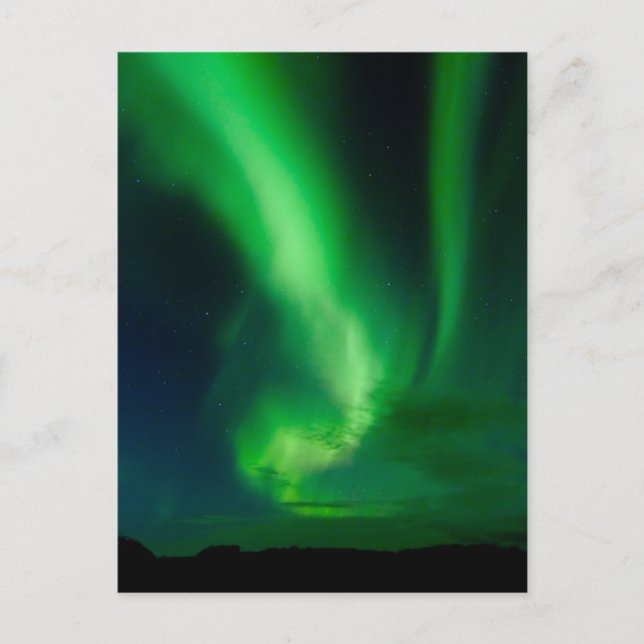 Cartão Postal Aurora Borealis - Þingvellir #7 (Frente)