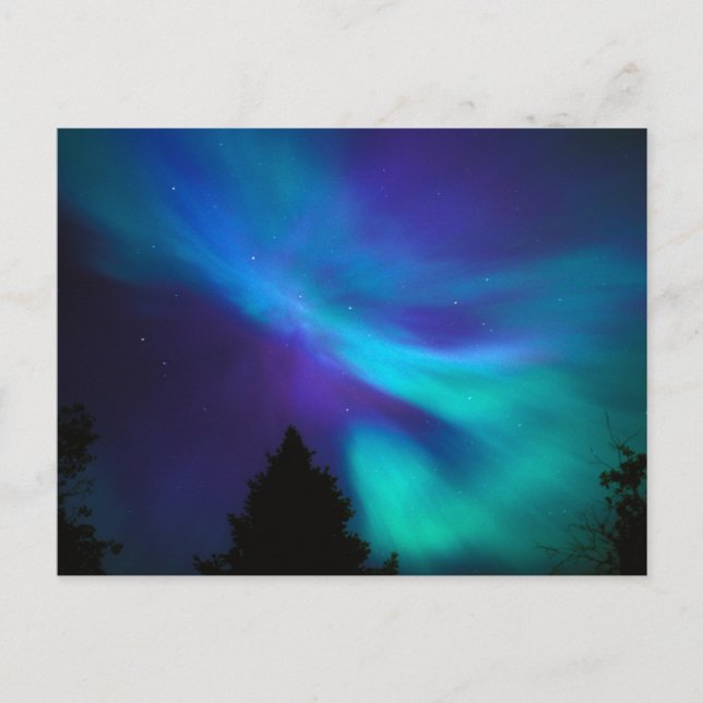 Cartão Postal Aurora Borealis | Canada Ontario Sudbury (Frente)