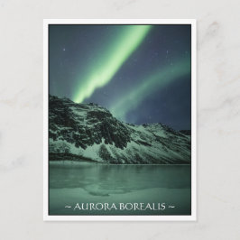 Cartão Postal Aurora Borealis Noruega