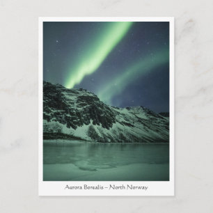 Cartão Postal Aurora Borealis Noruega