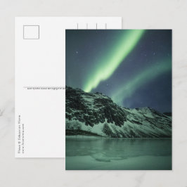 Cartão Postal Aurora Borealis Noruega