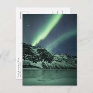 Cartão Postal Aurora Borealis Noruega
