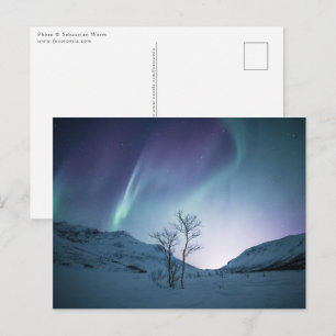 Cartão Postal Aurora Colorida