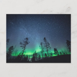 Cartão Postal Aurora Forest