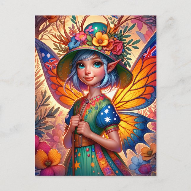 Cartão Postal Aussie Fairy (Frente)