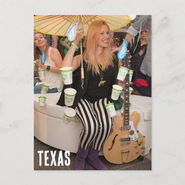 Cartão Postal Austin, Festa de Figurino do Texas Halloween (Frente)