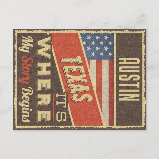 Cartão Postal Austin Texas (Frente)