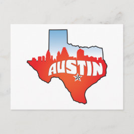 Cartão Postal Austin Texas Cityscape