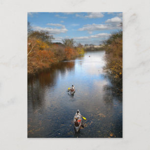 Cartão Postal Austin Texas - Paisagem de Canoas de Barton Creek