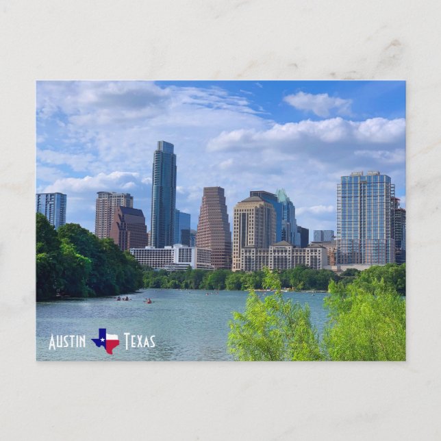 Cartão Postal Austin Texas Skyline (Frente)
