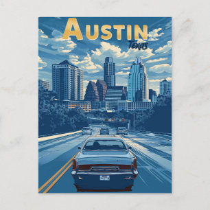Cartão Postal Austin - Viagens Antigas 
