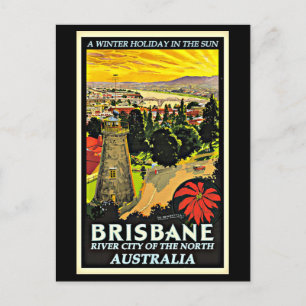 Cartão Postal Austrália-Brisbane, um feriado de inverno ao sol