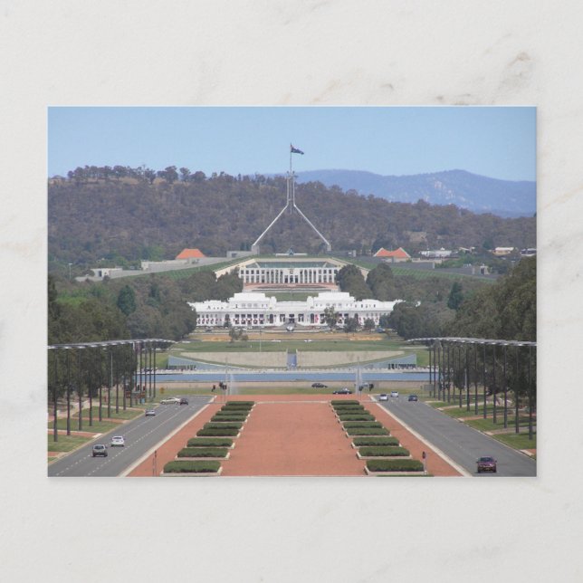 Cartão Postal Austrália - Canberra - Câmara Antiga e Nova (Frente)