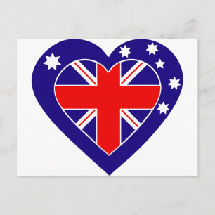 Cartão Postal austrália-coração