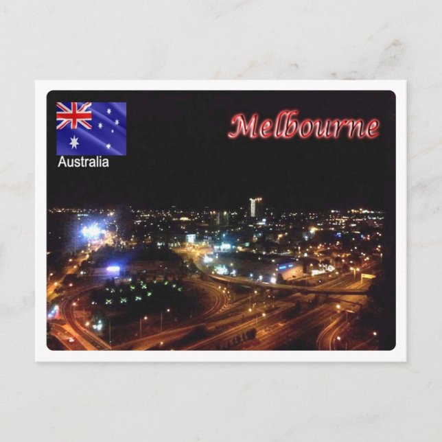 Cartão Postal Austrália - Melbourne - (Frente)