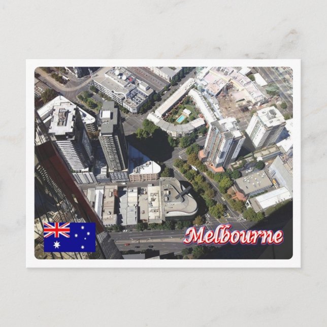 Cartão Postal Austrália - Melbourne - (Frente)