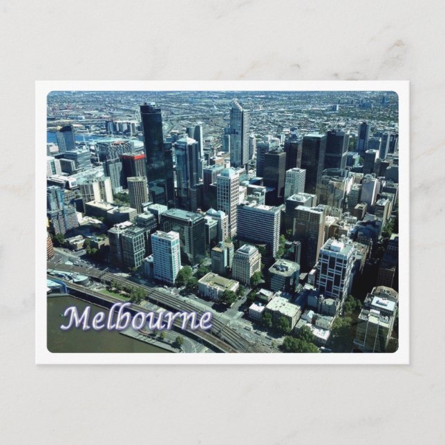 Cartão Postal Austrália - Melbourne - (Frente)