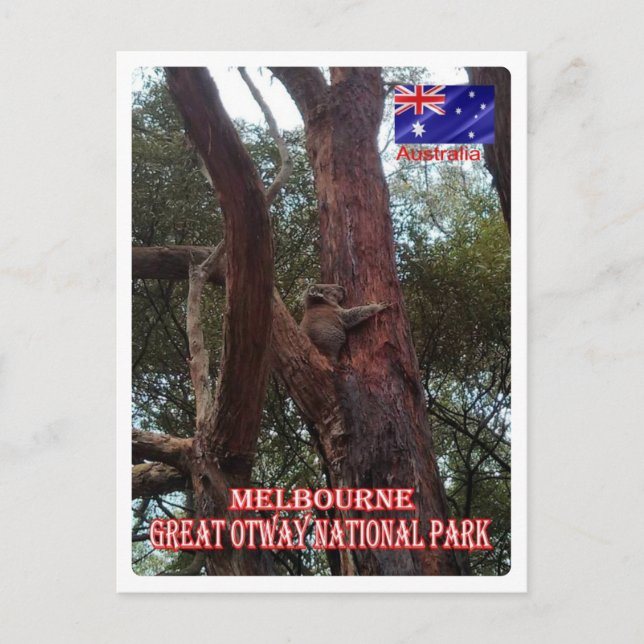 Cartão Postal Austrália - Melbourne - Excelente Otway - (Frente)