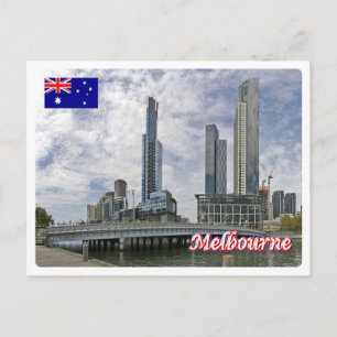 Cartão Postal Austrália - Melbourne - Queens Bridge -