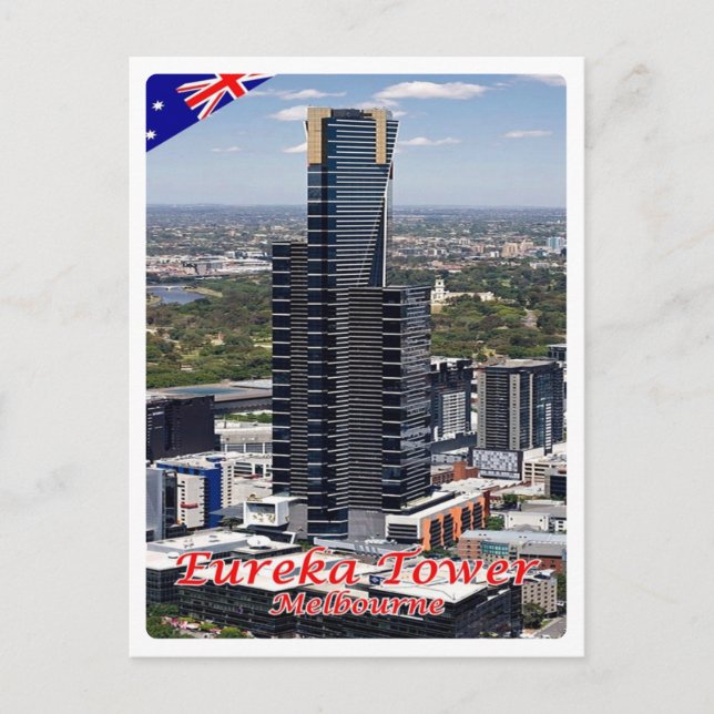 Cartão Postal Austrália - Melbourne - Torre Eureka - (Frente)