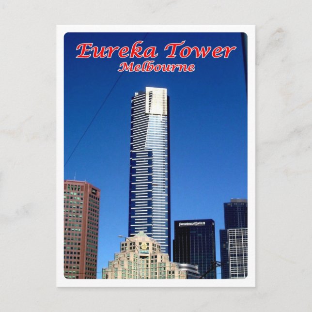 Cartão Postal Austrália - Melbourne - Torre Eureka - (Frente)