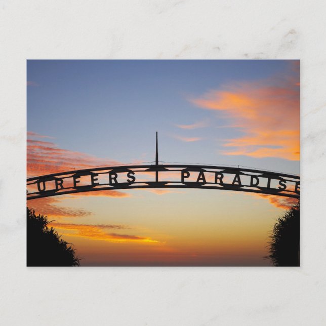 Cartão Postal Austrália, Queensland, Costa Dourada, Sunrise, (Frente)