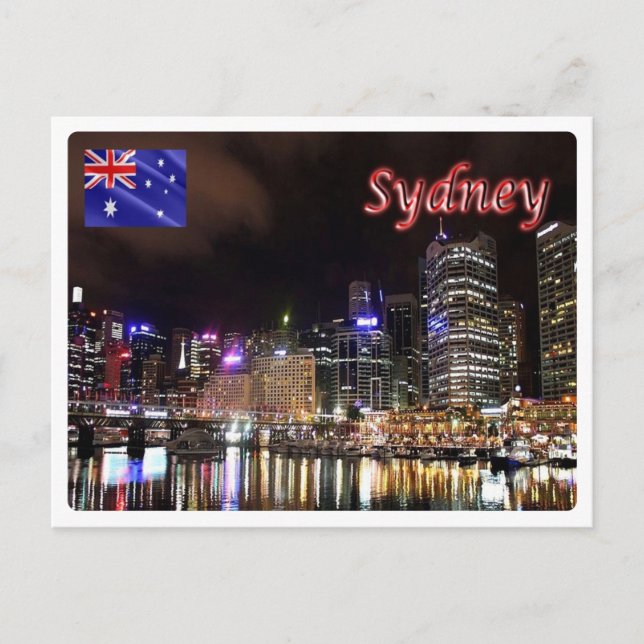 Cartão Postal Austrália - Sidney - Porto Querido - (Frente)