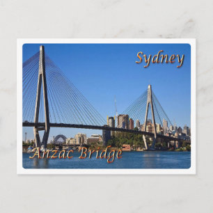 Cartão Postal Austrália - Sydney - A Ponte ANZAC -
