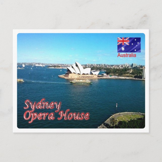 Cartão Postal Austrália - Sydney - Ópera - (Frente)
