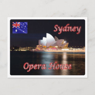 Cartão Postal Austrália - Sydney - Ópera -
