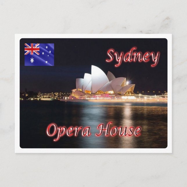Cartão Postal Austrália - Sydney - Ópera - (Frente)