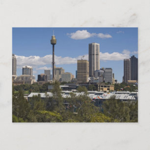 Cartão Postal Austrália, Sydney, Potts Point. Horizonte de Sydne