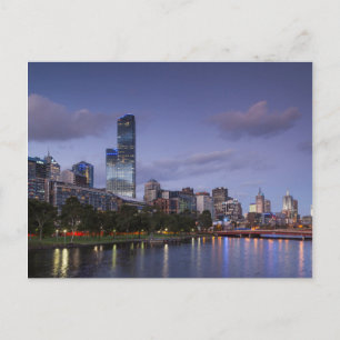 Cartão Postal Austrália, Vitória, Melbourne, horizonte com 2