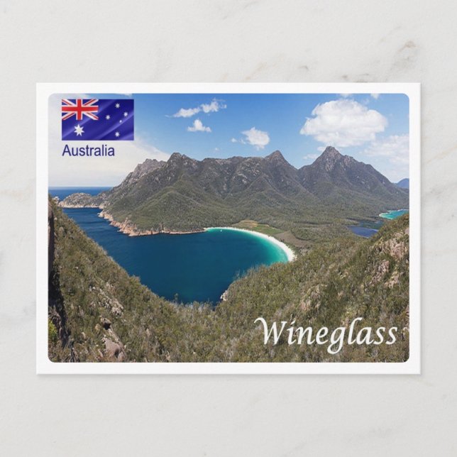 Cartão Postal Austrália - Wineglass Bay - (Frente)