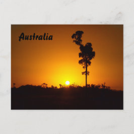 Cartão Postal Australian outback sunset postcard