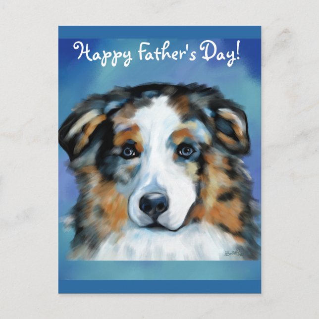 Cartão Postal Australian Shepherd  (Frente)