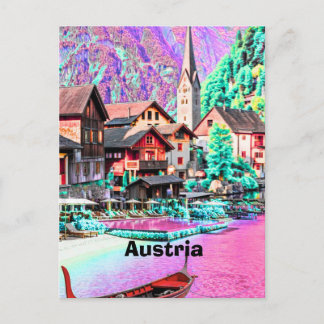Cartão Postal Áustria Europa viagem impressão de arte fina orig