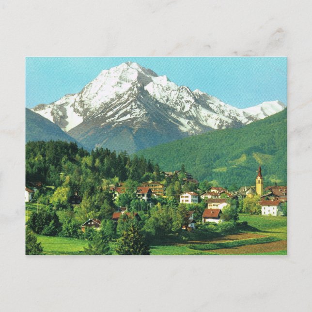 Cartão Postal Áustria, Tirol, Igles perto de Innsbruck (Frente)